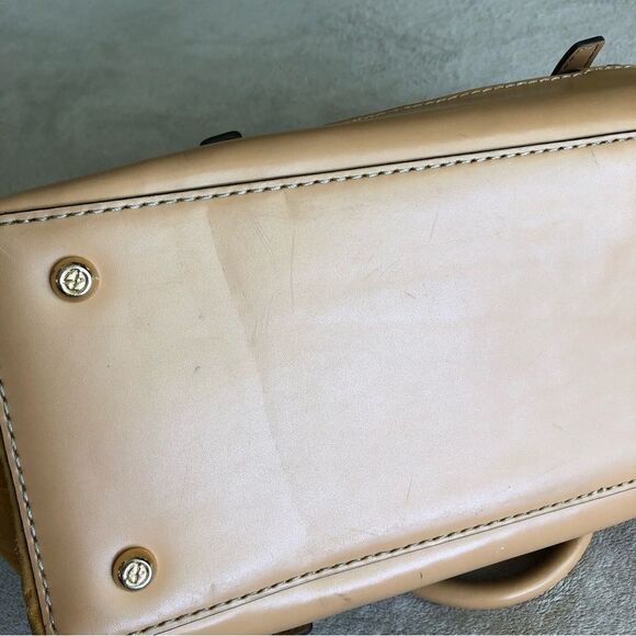 Vintage Francesco Biasia Embossed Leather Tote Bag - Picture 8 of 16